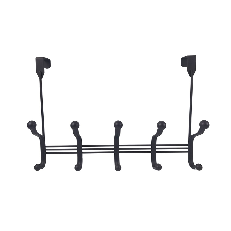 10 Prong Over the Door Hook Rail 10-7/8 Inch Long