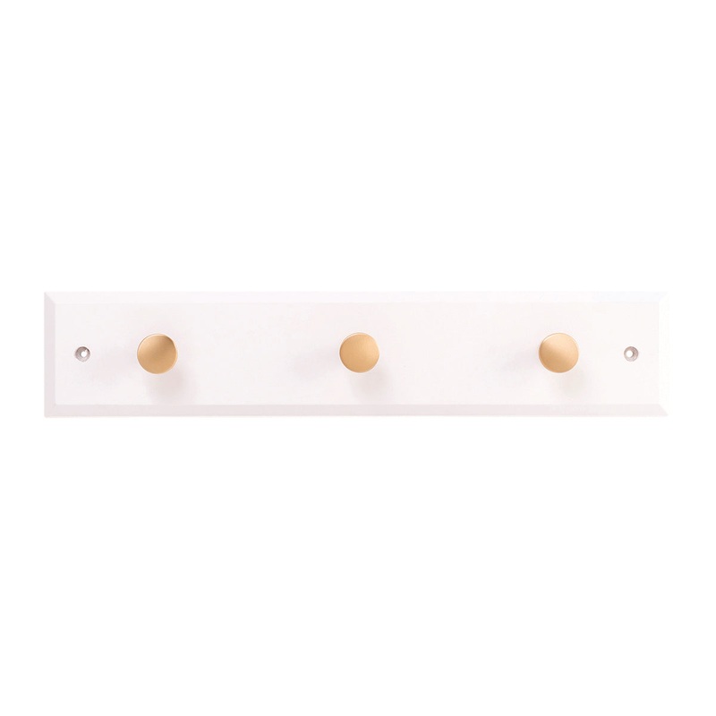 3 Knob Hook Rail 16 Inch Long