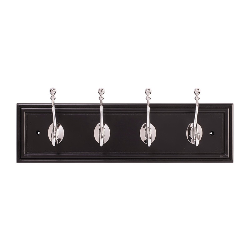 4 Coat & Hat Hook Rail 20 Inch Long