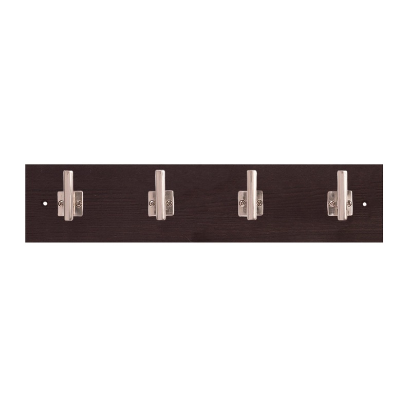 4 Single Prong Hook Rail 18 Inch Long