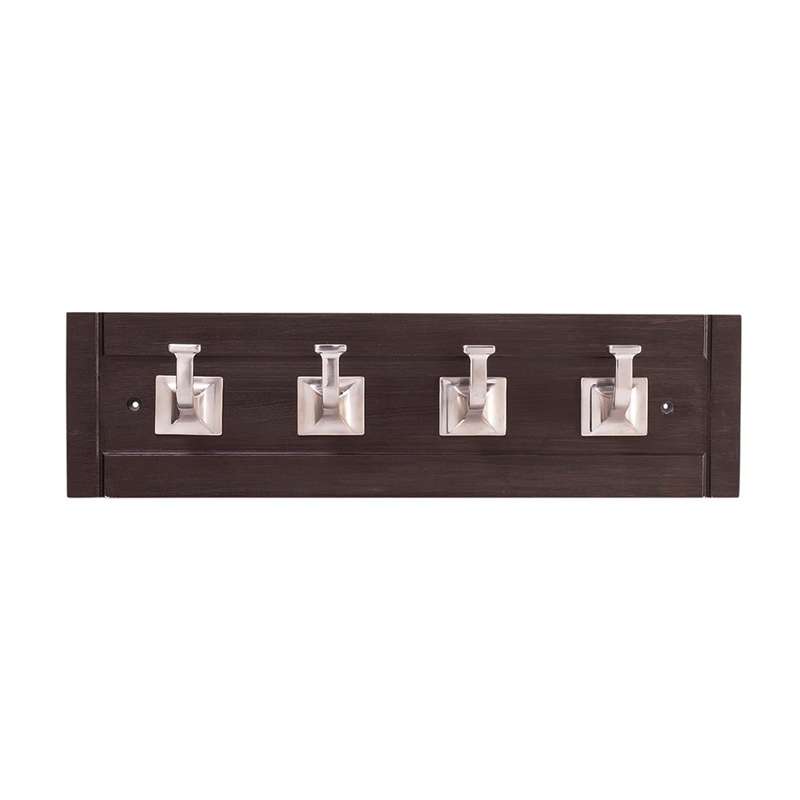 4 Single Prong Hook Rail 20 Inch Long