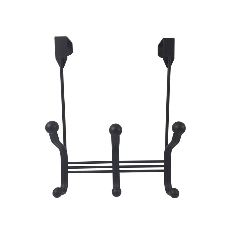 6 Prong Over the Door Hook Rail 10-7/8 Inch Long