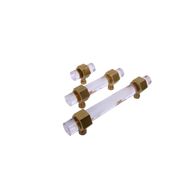 3048 – Lucite Pulls 3/4” With Hexagon Rings