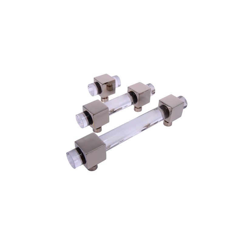 3050 – Lucite Pulls 3/4” With Square Cube
