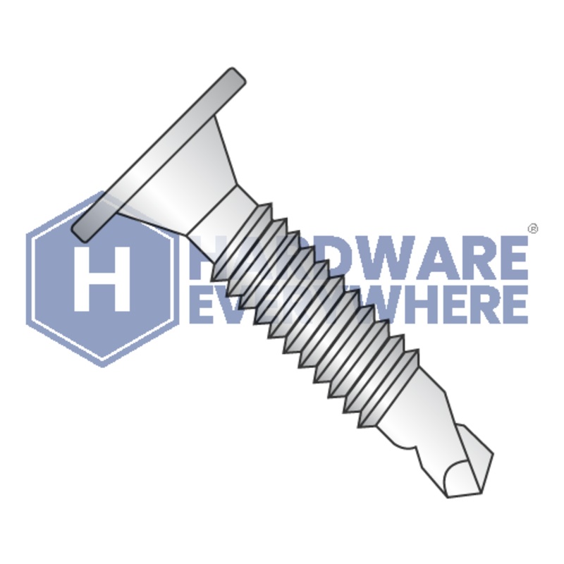 #10 x 1 1/2 SELF DRILLING SCREWS / Phillips / Wafer Head / 410 Stainless / Plain