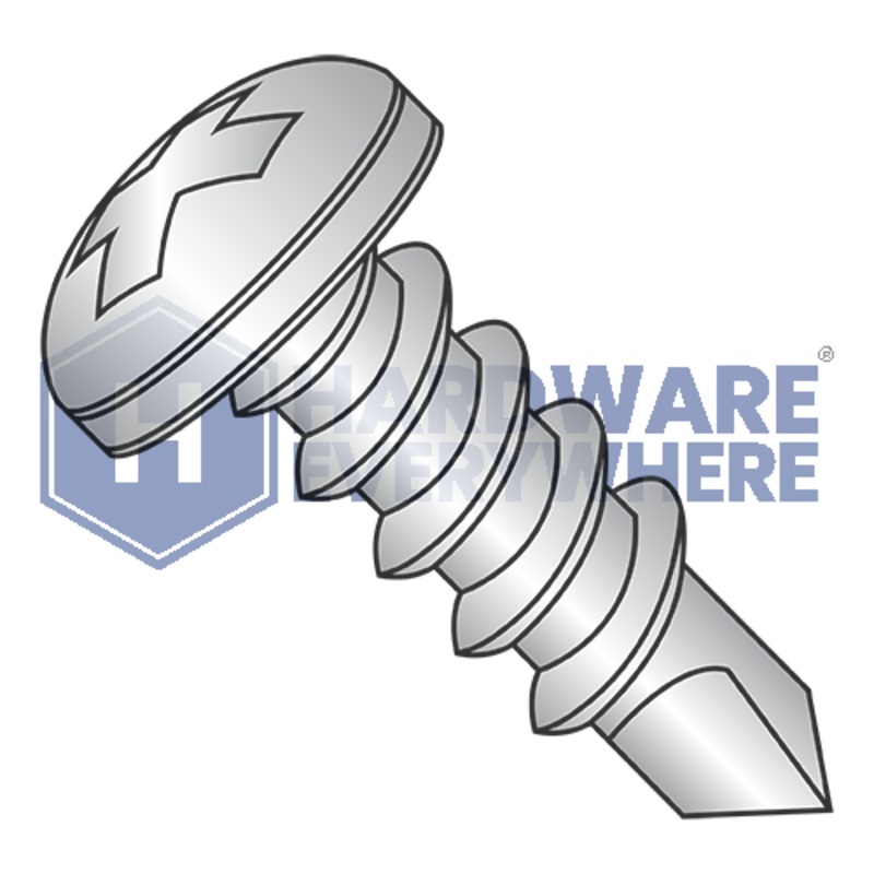 #10 x 1 SELF DRILLING SCREWS / Phillips / Pan Head / Steel / Coated 1000 Hour