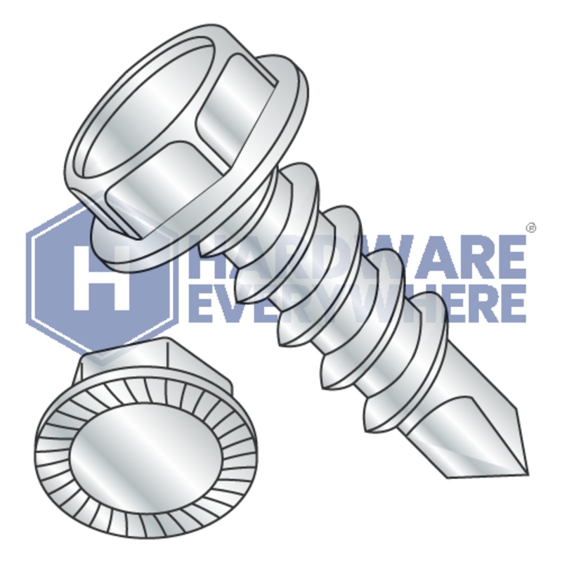 5/16 x 3/4 SCREWS / Unslotted / Hex Washer Head / Steel / Zinc FUL163378770767