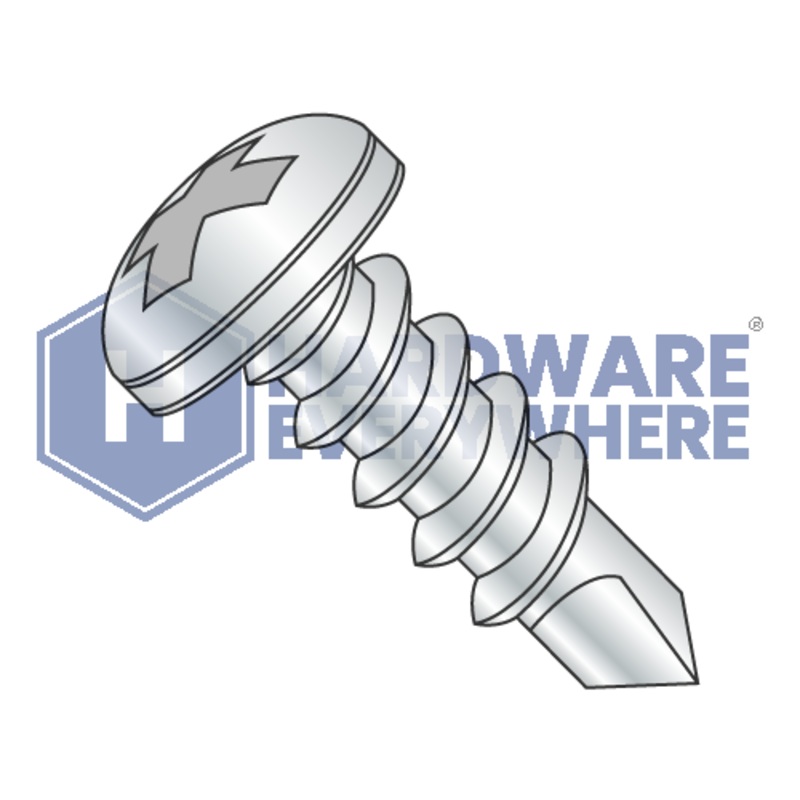 #10 x 1 1/2 SELF DRILLING SCREWS / Phillips / Pan Head / Steel / Zinc FUL163378770234
