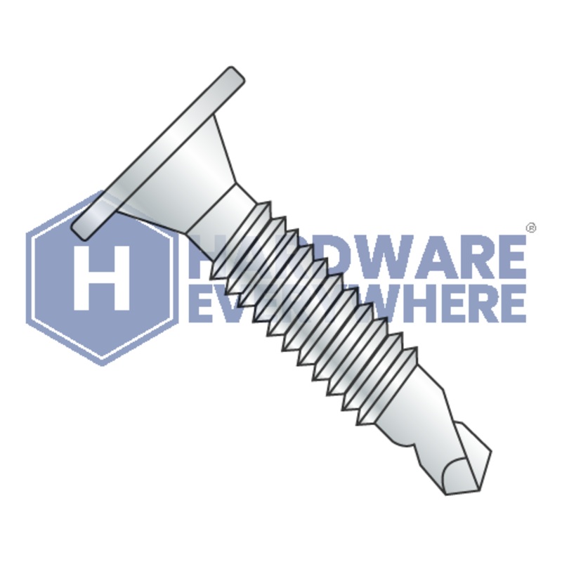 #10 x 1 1/2 SELF DRILLING SCREWS / Phillips / Wafer Head / Steel / Zinc