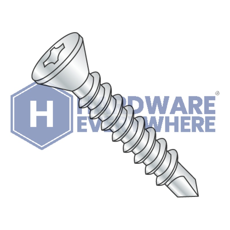 #8 x 3/4 SELF DRILLING SCREWS / Phillips / Trim Head / Steel / Zinc