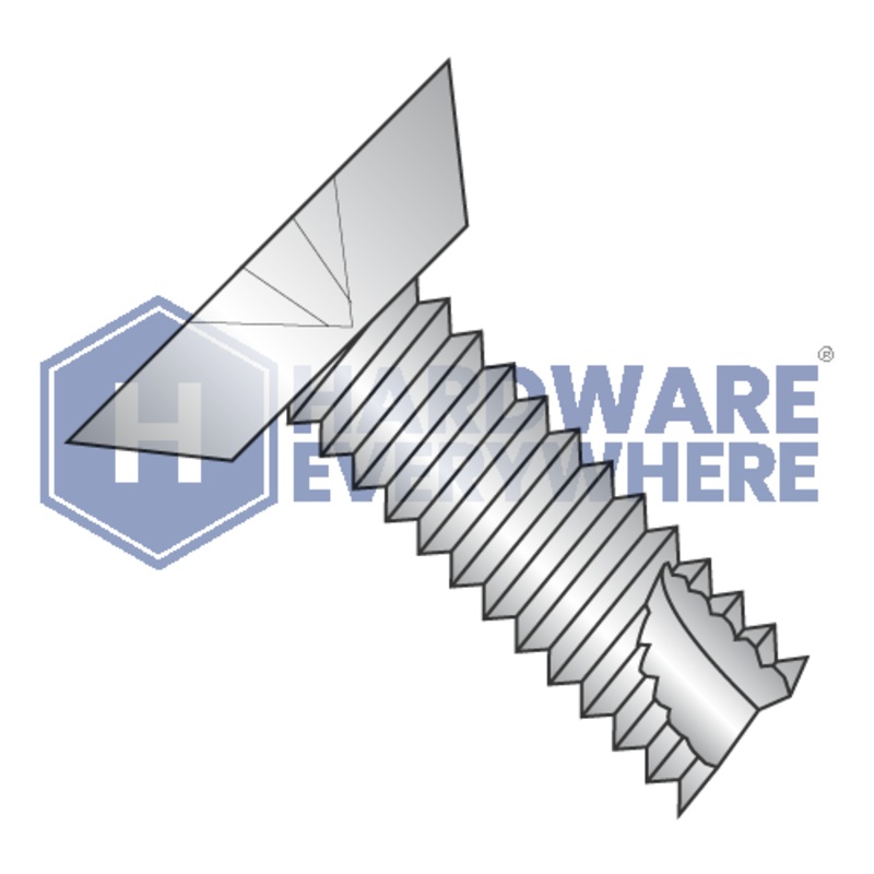1/4-20 X 1 Thread Cutting Screws / Phillips / Flat Head Undercut / 18-8 Stainless / Plain  / Type 23