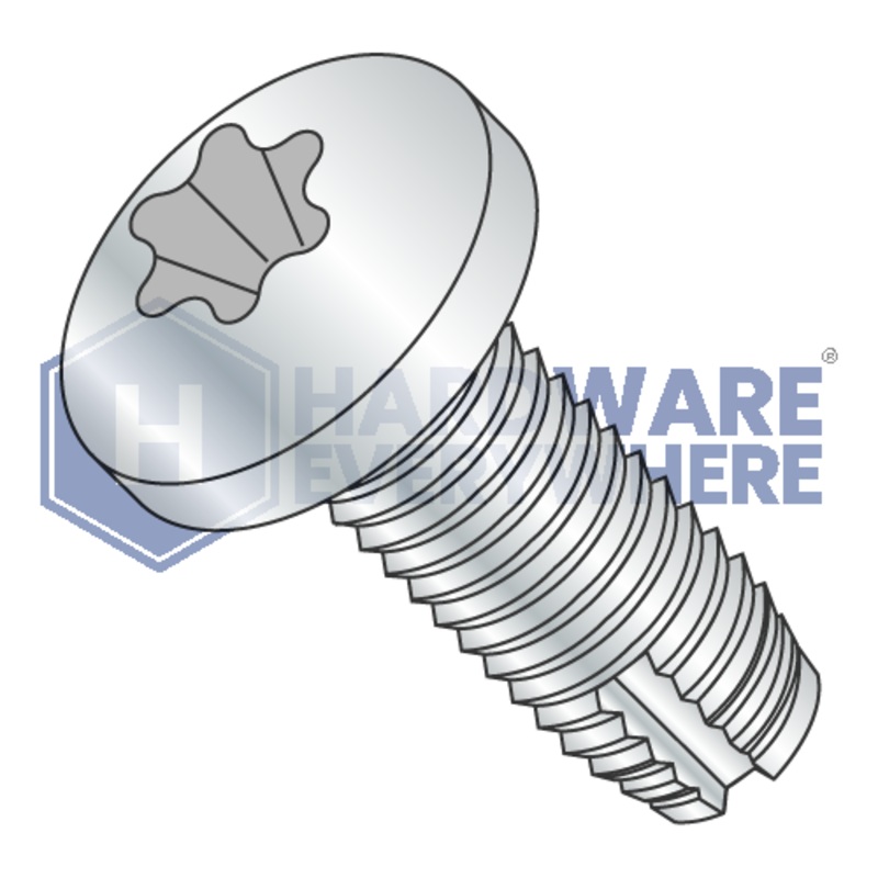 1/4-20 X 3/4 Thread Cutting Screws / Torx / Pan Head / Steel / Zinc / Type 1