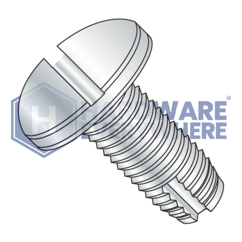 8-32 X 5/8 Thread Cutting Screws / Slotted / Pan Head / Steel / Zinc / Type 1