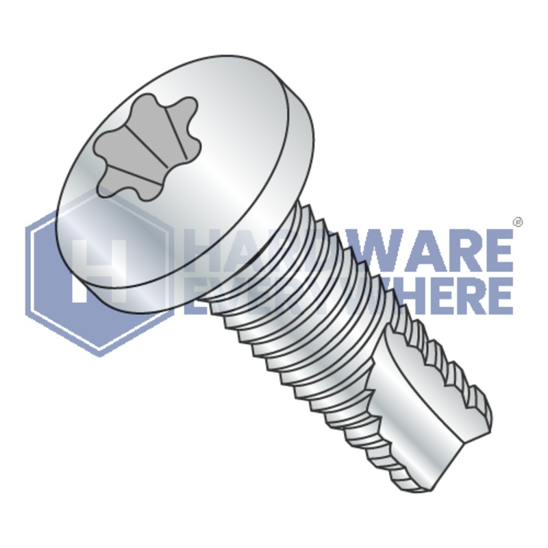 1/4-20 X 1/2 Thread Cutting Screws / Torx / Pan Head / Steel / Zinc / Type 23