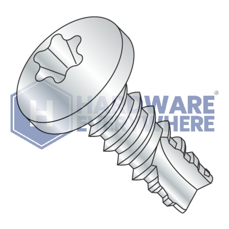 1/4-14 X 3/4 Thread Cutting Screws / Torx / Pan Head / Steel / Zinc / Type 25
