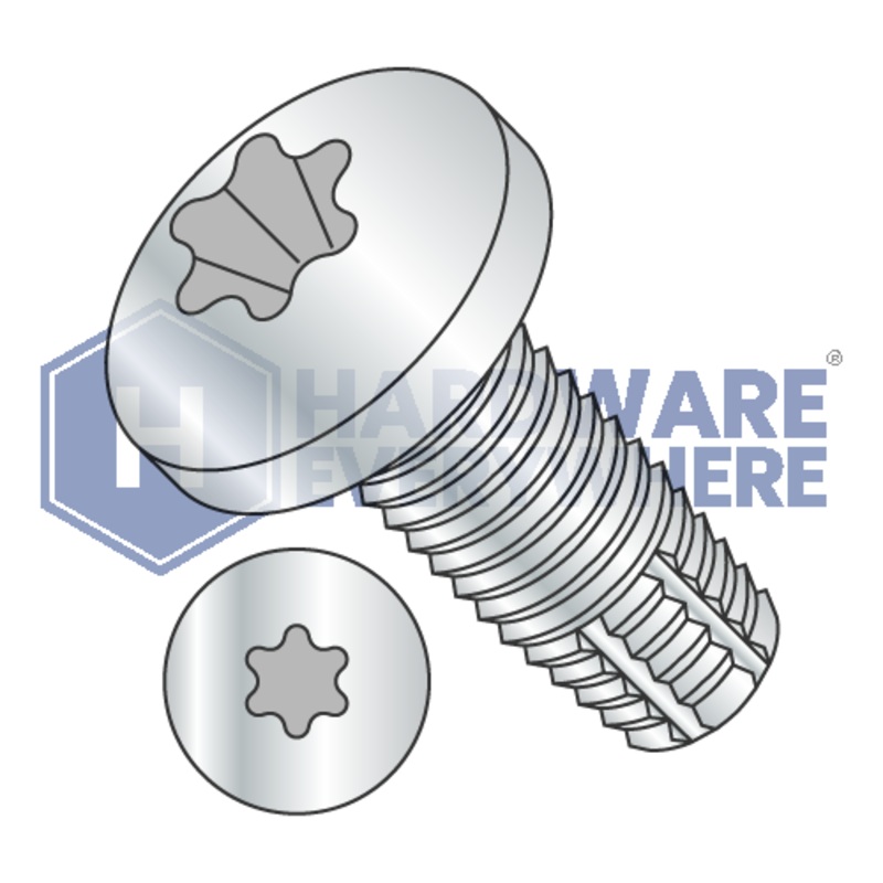 1/4-20 X 3 1/2 Thread Cutting Screws / Torx / Pan Head / Steel / Zinc / Type F
