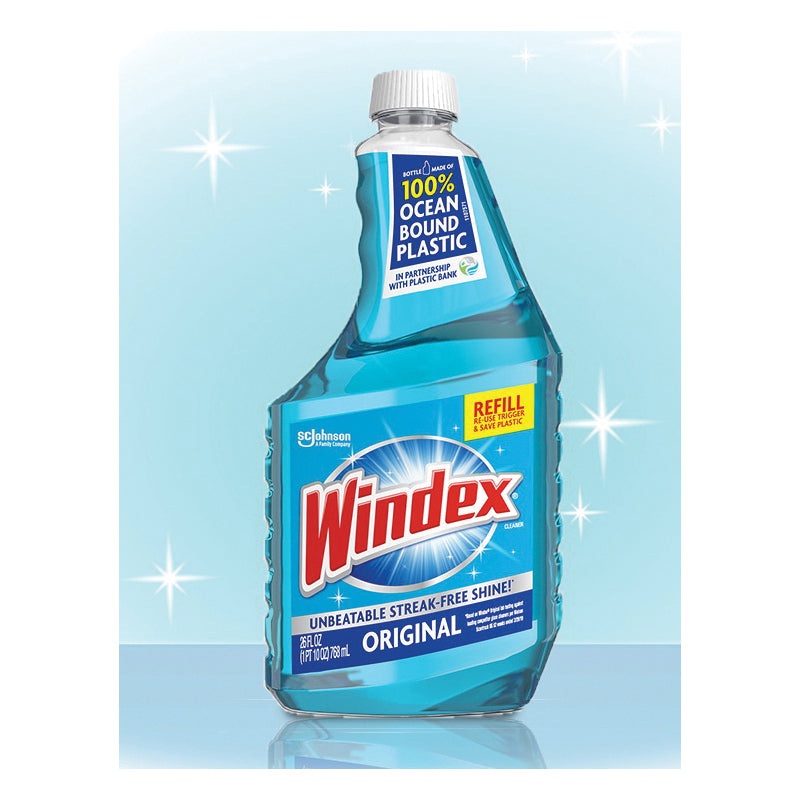 Windex 00128 Original Glass Cleaner Refill, 2 L, Liquid, Floral