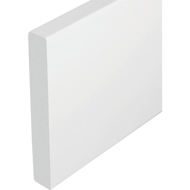 Westlake Royal Building Products 3-1/4 In. W. x 14/25 In. H. x 8 Ft. L. White Craftsman Base Molding