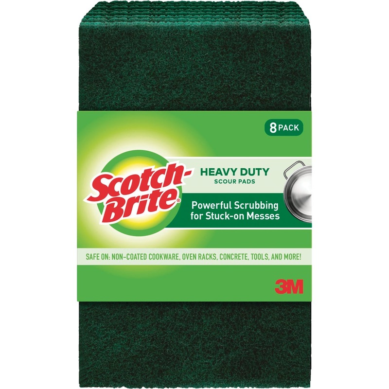 3M Scotch-Brite Heavy Duty Scouring Pad (8 Count)