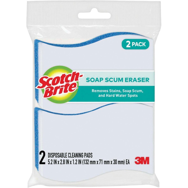 3M Scotch-Brite Soap Scum Eraser Cleansing Pad (2-Count)