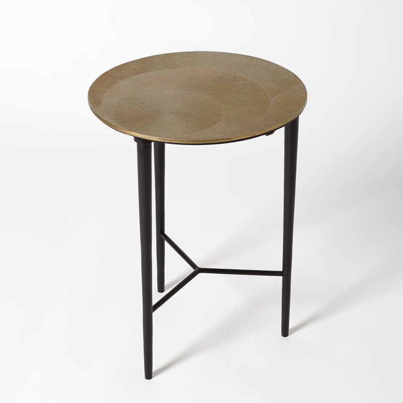 Circle Etched Accent Tables