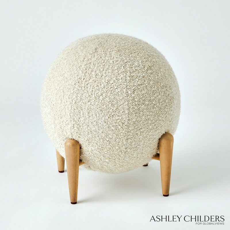 Shearling Ball Stools