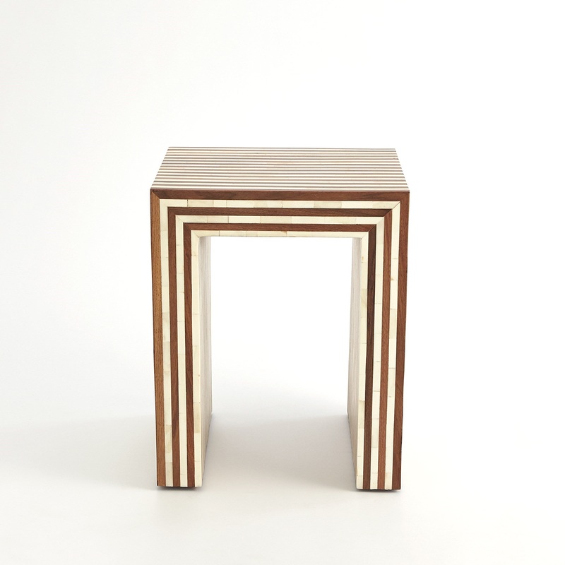 Sienna Tables Collection Walnut/Bone